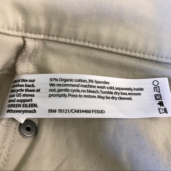 Eileen Fisher Organic Cotton Skinny Pants - Picture 5 of 6